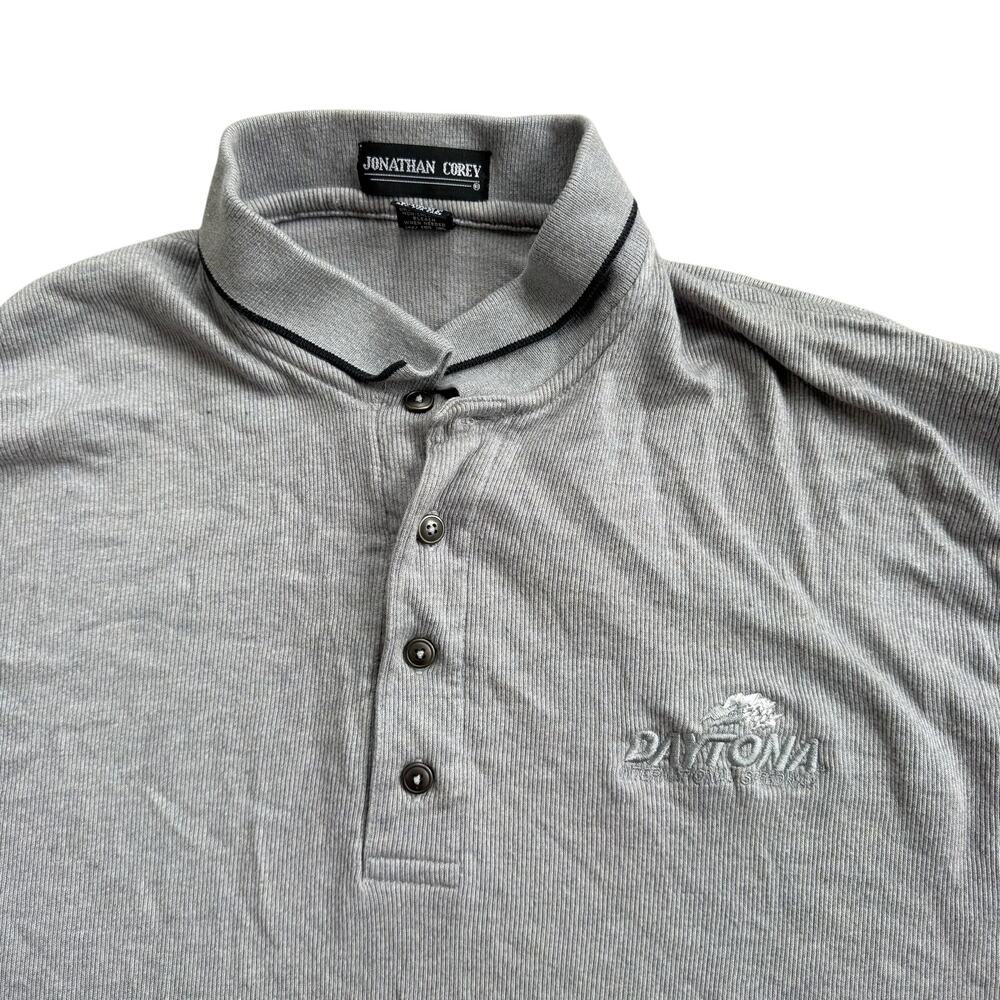 Daytona International Speedway Jonathan Corey Grey Polo Size XL